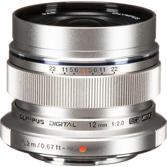 OM SYSTEM M.ZUIKO DIGITAL ED 12mm f/2.0 Lens (Silver)