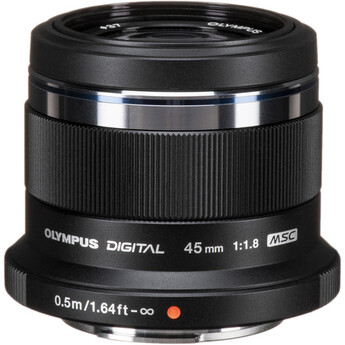 OM SYSTEM M. Zuiko Digital ED 45mm f/1.8 Lens (Black)