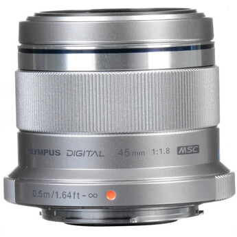 OM SYSTEM M. Zuiko Digital ED 45mm f/1.8 Lens (Silver) — thumbnail 3