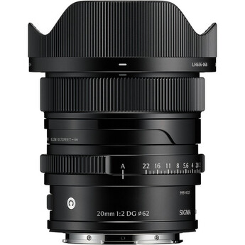 Sigma 20mm f/2 DG Contemporary Lens (L-Mount, Black)