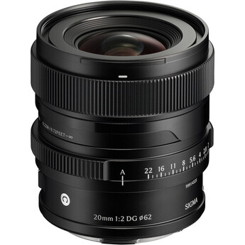 Sigma 20mm f/2 DG Contemporary Lens (L-Mount, Black) — thumbnail 2