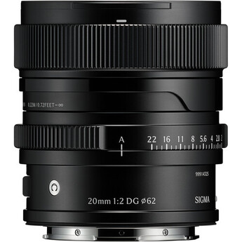 Sigma 20mm f/2 DG Contemporary Lens (L-Mount, Black) — thumbnail 3