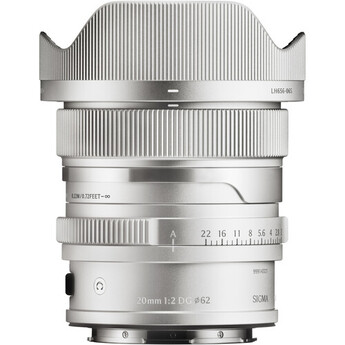 Sigma 20mm f/2 DG Contemporary Lens (L-Mount, Silver)
