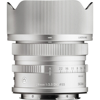 Sigma 24mm f/3.5 DG Contemporary Lens (L-Mount, Silver)