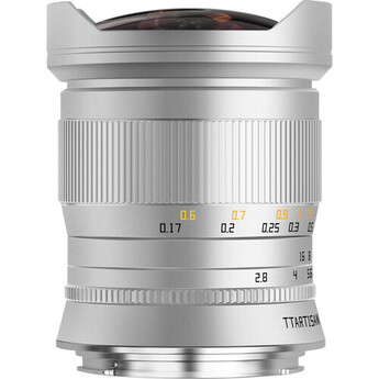 TTArtisan 11mm f/2.8 Lens (Canon RF, Silver)