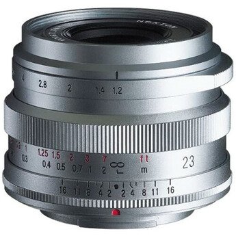 Voigtlander Nokton 23mm f/1.2 Aspherical Lens (FUJIFILM X, Silver)
