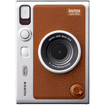 Fujifilm INSTAX MINI EVO Hybrid Instant Camera (Brown) — thumbnail 4