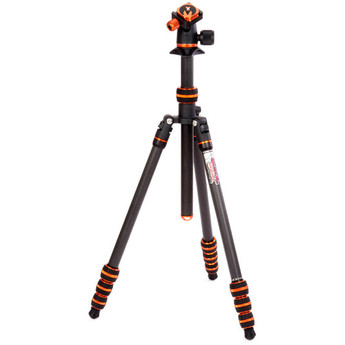 3 legged thing Punks Billy 2.0 Carbon Fiber Tripod with AirHed Neo 2.0 Ball Head (Black)