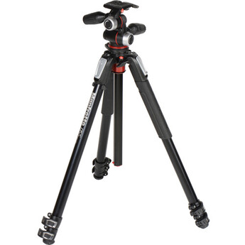 Manfrotto MT055XPRO3-3W Aluminum Tripod with 3-Way Pan/Tilt Head — thumbnail 3