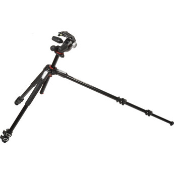 Manfrotto MK190XPRO3-3W Aluminum Tripod with 3-Way Pan/Tilt Head — thumbnail 9