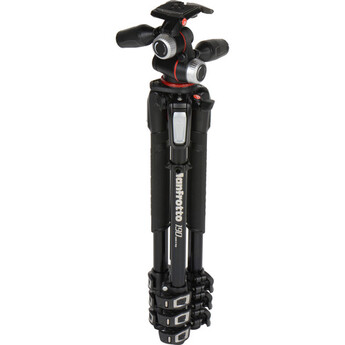 Manfrotto MK190XPRO4-3W Aluminum Tripod with 3-Way Pan/Tilt Head — thumbnail 4