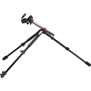 Manfrotto MK190XPRO4-3W Aluminum Tripod with 3-Way Pan/Tilt Head — thumbnail 5