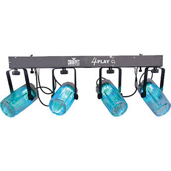 CHAUVET 4Play CL Pack-and-Go LED Moonflower Light Fixture with Clear Casing