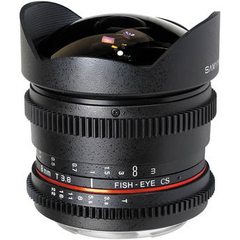 Samyang 8mm T/3.8 Fisheye Cine Lens for Nikon