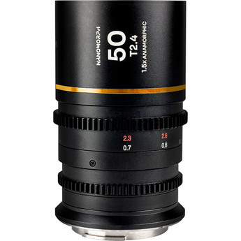 Venus optics Laowa Nanomorph 50mm T2.4 1.5x S35 Anamorphic Lens (DL Mount, Amber Flare)