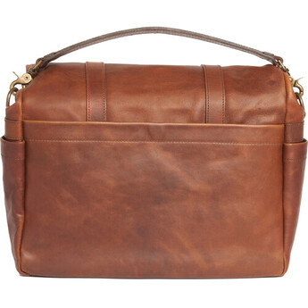ONA Brixton Camera/Laptop Messenger Bag (Leather, Antique Cognac) — thumbnail 5