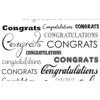 Savage Printed Background Paper (53" x 18, Congratulations)