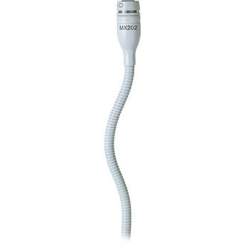 Shure MX202WP/N - Hanging Microphone with Plate Mount and NO Cartridge (White)