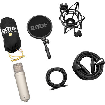 Rode NT1 5th Generation Large-Diaphragm Cardioid Condenser XLR/USB Microphone (Black) — thumbnail 2