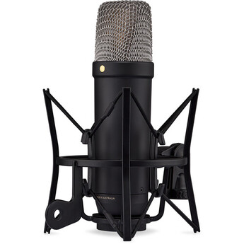 Rode NT1 5th Generation Large-Diaphragm Cardioid Condenser XLR/USB Microphone (Black) — thumbnail 3
