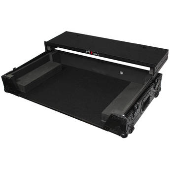 ProX Flight Case For Pioneer DDJ-SZ Controller with Laptop Shelf and Wheels (Black on Black)