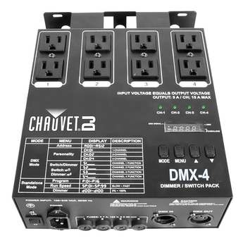 CHAUVET DMX-4 4 Channel Dimmer Relay Pack