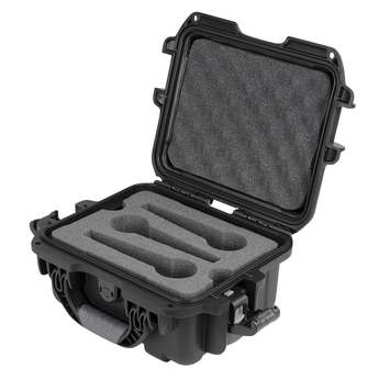 Gator Cases GM-06-MIC-WP Titan Series Waterproof Wired Microphone Case - 6 Mics