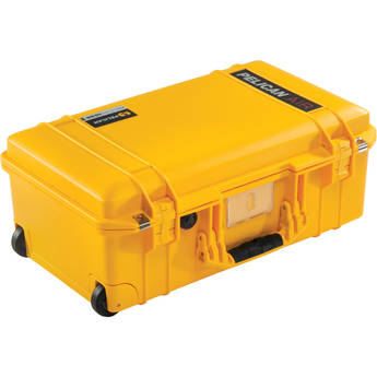 Pelican 1535AirNF Wheeled Carry-On Case (Yellow, No Foam/Empty)