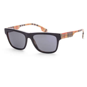 Men's Black Square Sunglasses