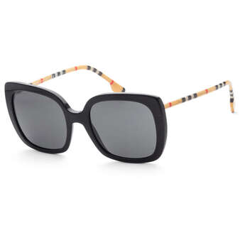 Women's Black Square Sunglasses