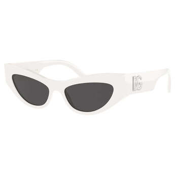 Women's White Cat-Eye Sunglasses