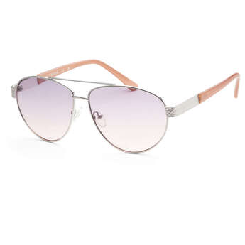 Guess Men's 60 mm Shiny Light Nickeltin Sunglasses GF0414-10B