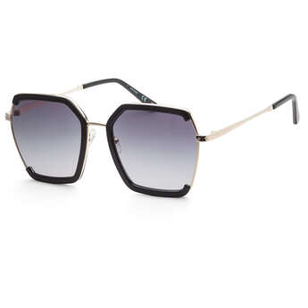 Guess Women's 58mm Shiny Black Sunglasses GF0418-01B
