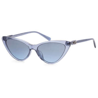 Michael Kors Women's 56mm Blue Transparent Sunglasses MK2195U-39568F-56