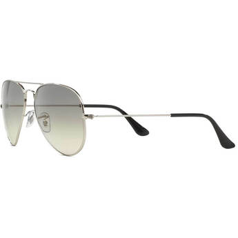 Ray-Ban Aviator Large Metal Polished Silver Light Grey Gradient — thumbnail 2