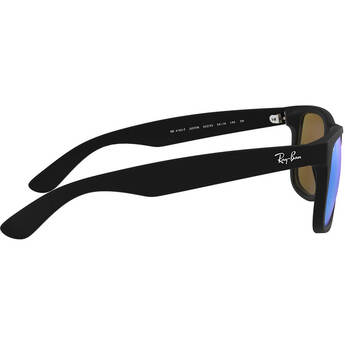 Ray-Ban Justin Rubber Black Blue Flash Plastic — thumbnail 3