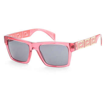 Versace Men's VE4445-5409-1-54 Fashion 54mm Transparent Red Sunglasses