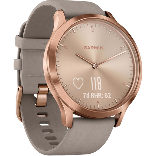 garmin vivomove hr rose gold large