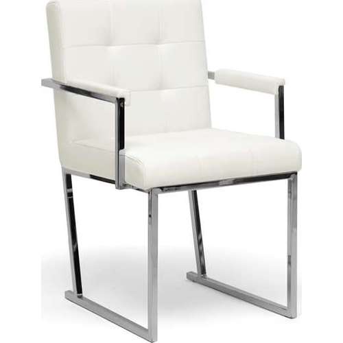 Baxton Studio Collins White Mid Century Modern Accent Chair 69