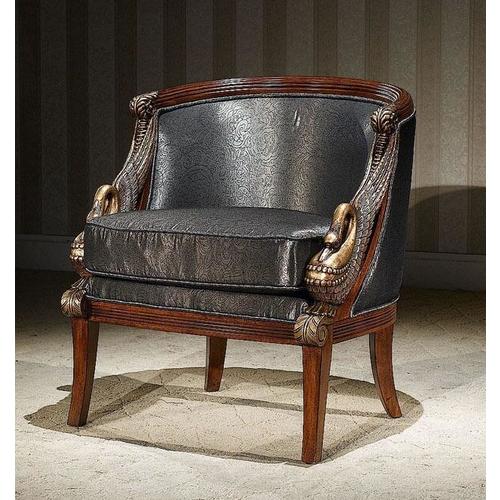 Infinity Furniture Import LV-720-1 Louis Walnut/Gold Armchair