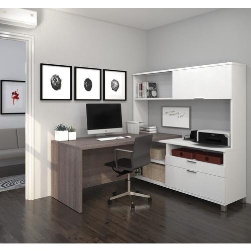 Bestar Furniture 12088247 Contemporary L-shape Office Desk