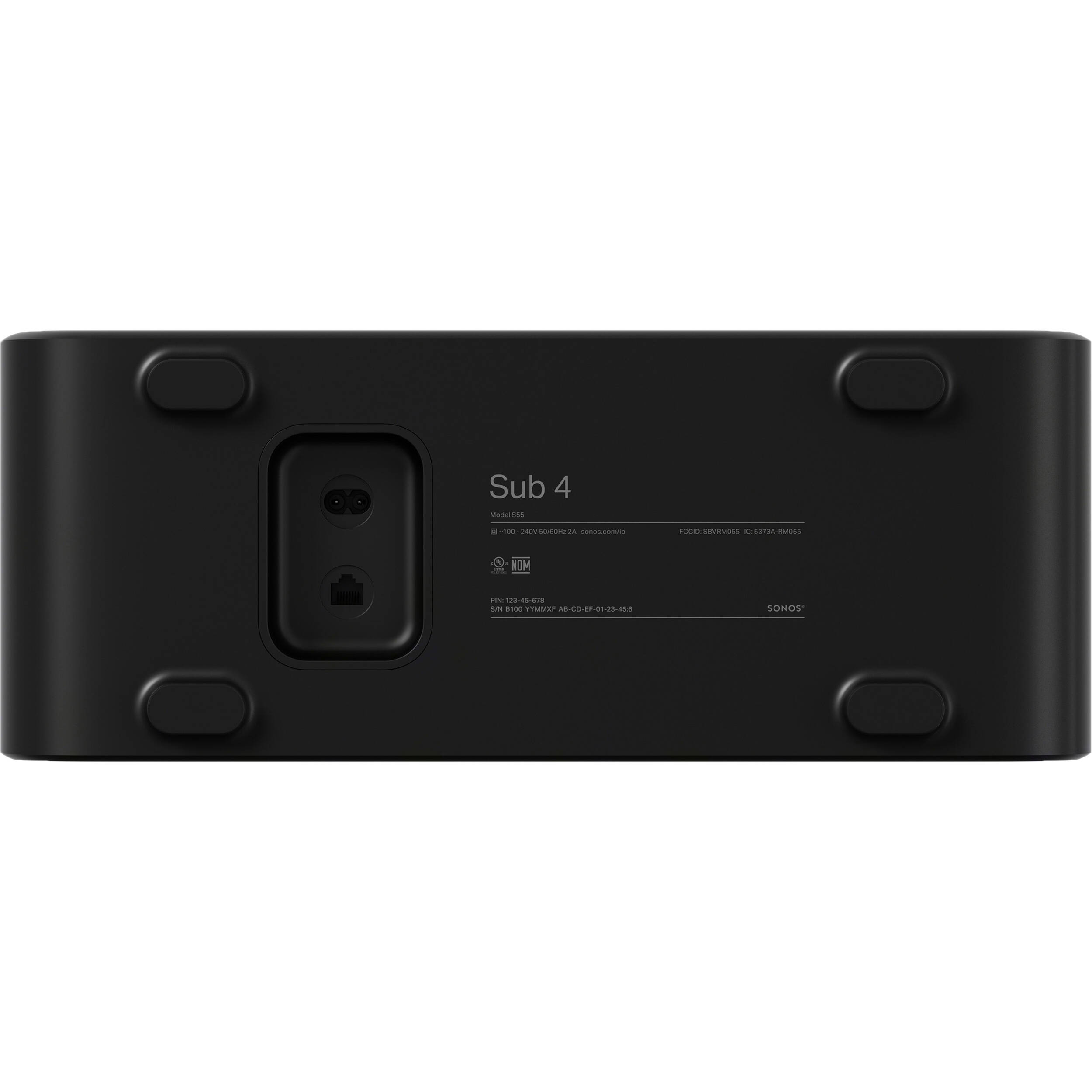 Sonos Sub 4 Wireless Subwoofer (Black) SUBG4US1BLK Greentoe