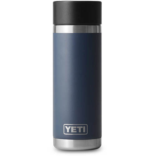 YETI Navy Rambler 18 oz Bottle with Hotshot Cap