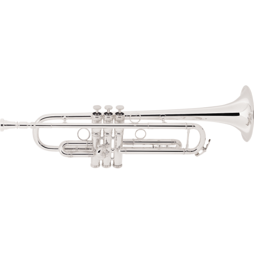 Conn 1BR Vintage One Series Professional Bb Trumpet Silver Rose Brass Bell  Gold Trim | Greentoe