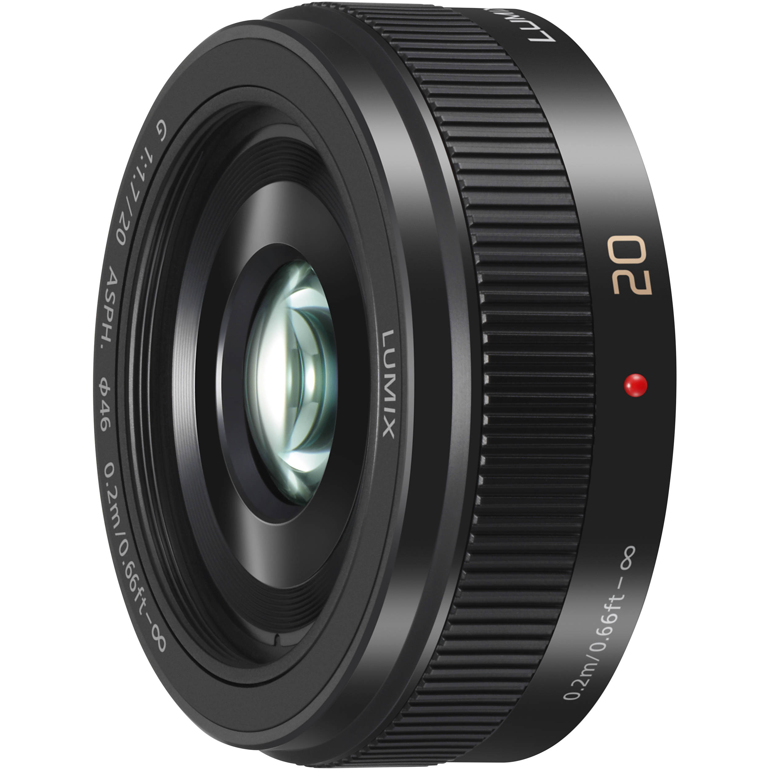 Panasonic LUMIX G 20mm f/1.7 II ASPH. Lens (Black) H-H020AK Greentoe