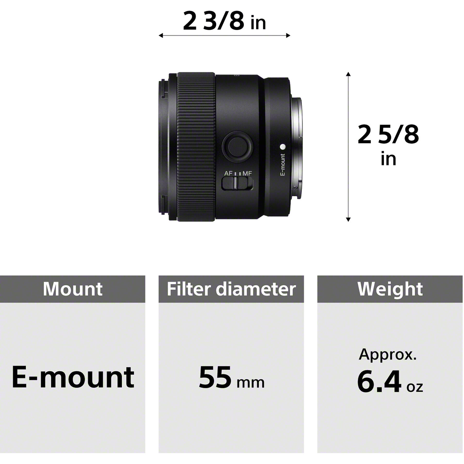 Sony E 11mm f/1.8 Lens SEL11F18 Greentoe