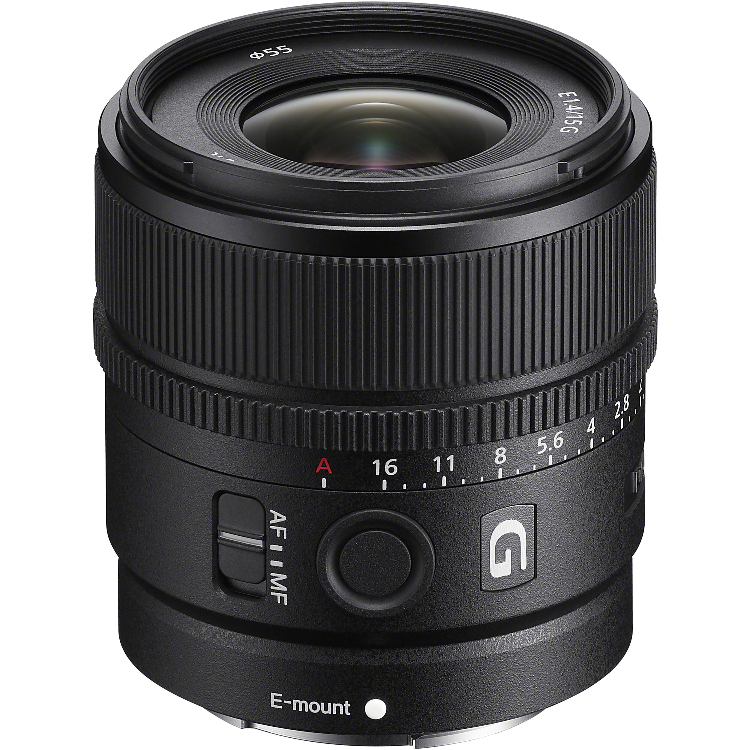 Sony E 15mm f/1.4 G Lens SEL15F14G Greentoe