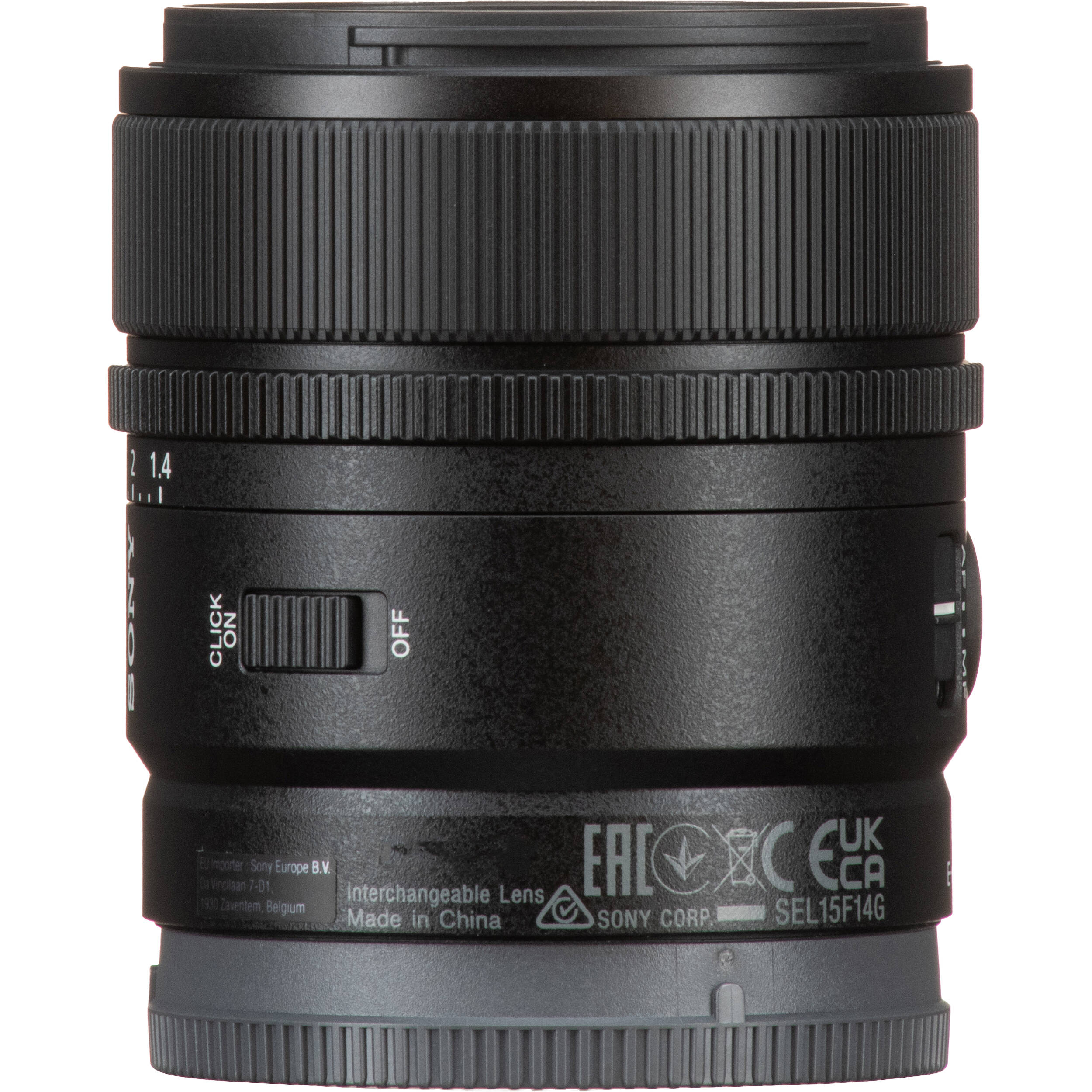 Sony E 15mm f/1.4 G Lens SEL15F14G Greentoe