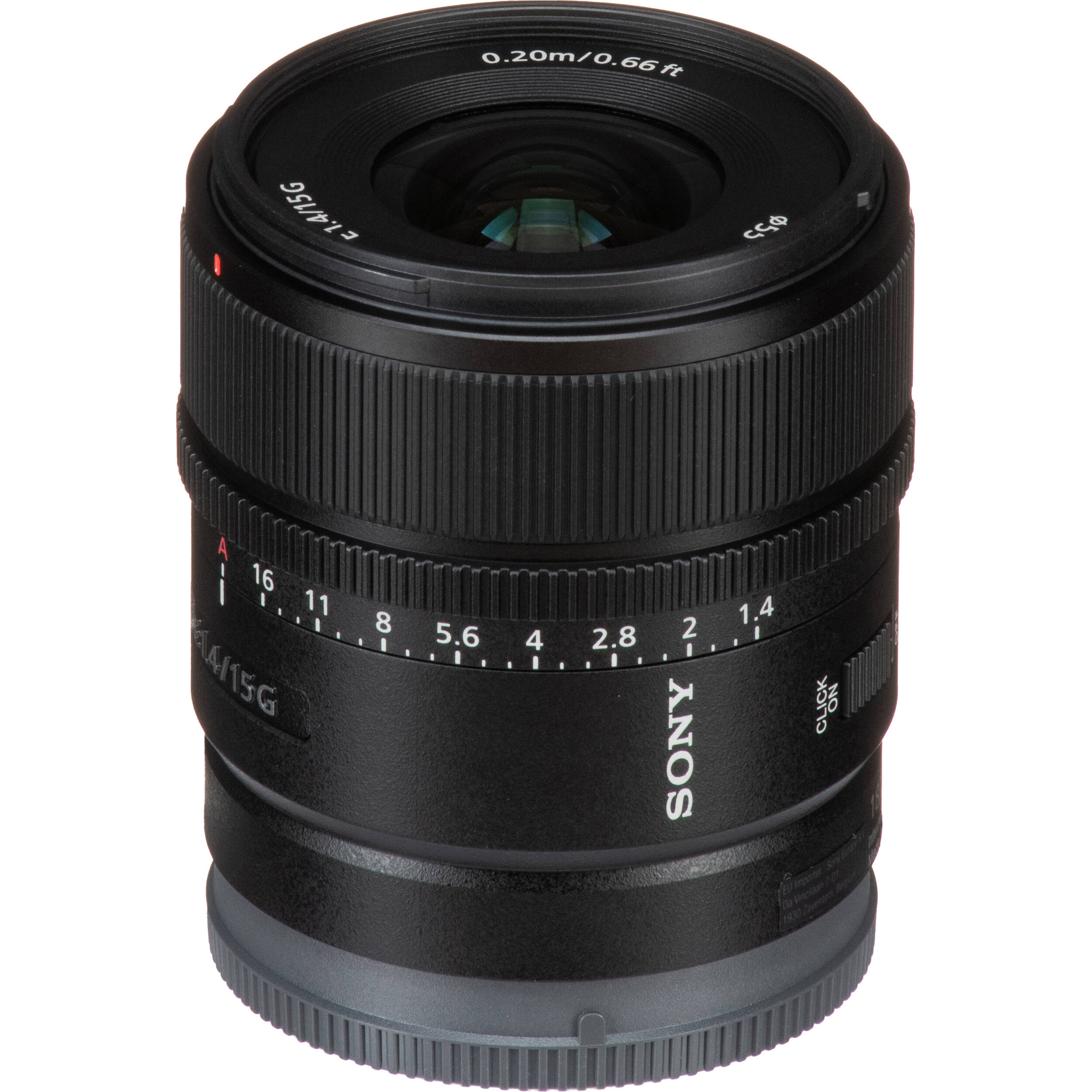 Sony E 15mm f/1.4 G Lens SEL15F14G Greentoe