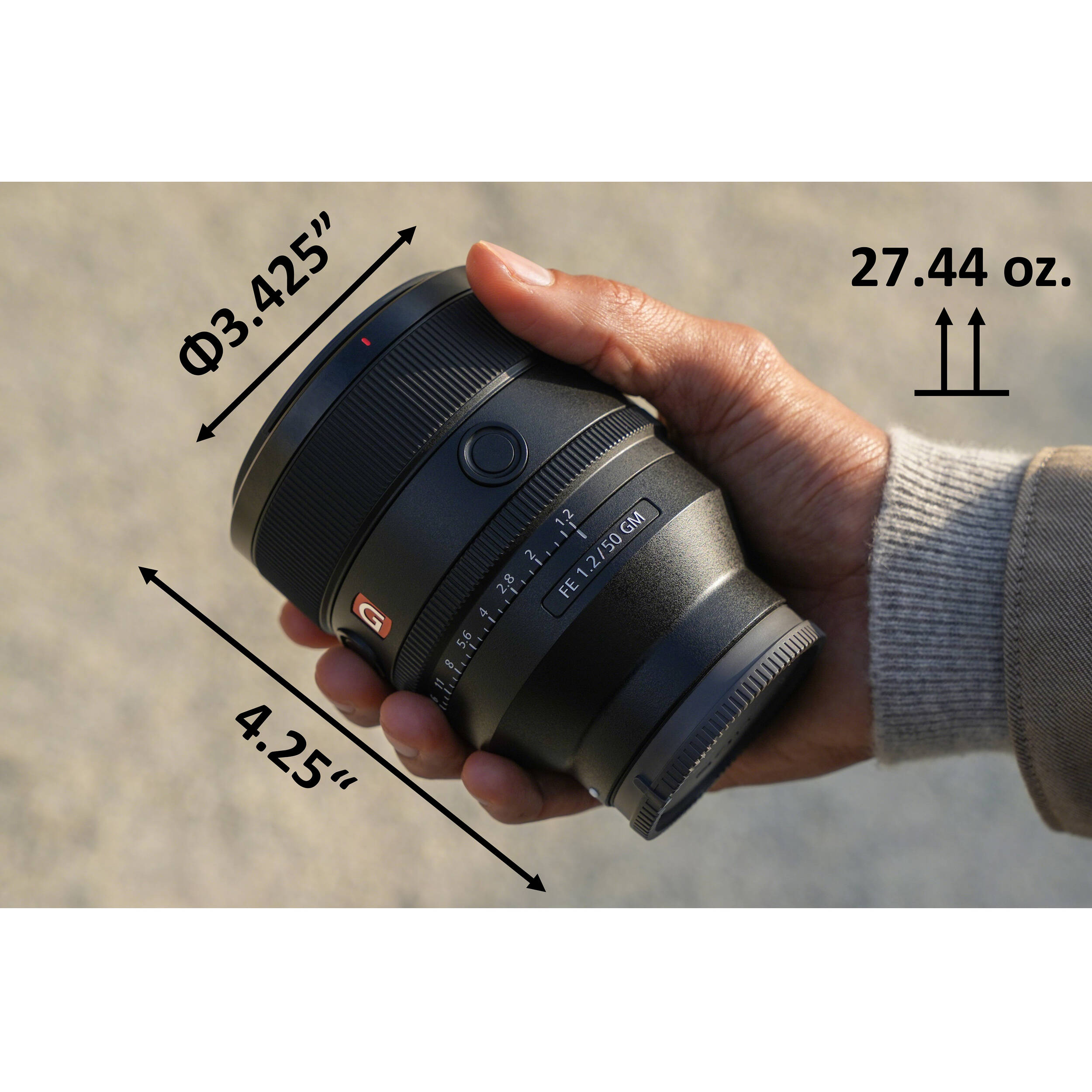 Sony FE 50mm f/1.2 GM Lens SEL50F12GM Greentoe